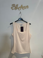 By Swan top mouwloos Ecru