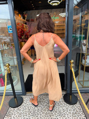 Jurk "Lory” beige