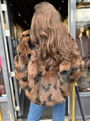 Bontjas fakefur "Bruin gevlekt”