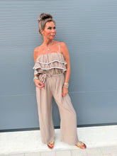 Strapless Jumpsuit "Venezuela" taupe