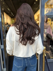 Off shoulder top “Faith” ecru