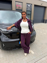 2 delig joggingpak "Dayen" Aubergine