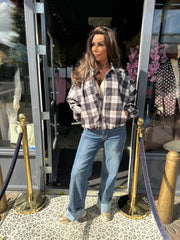 Geruit jasje “Zwart”