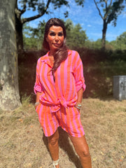 2 delig set "Summer" Oranje / roze