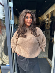 Trui "Knitted" Camel