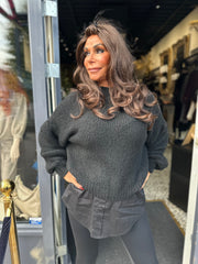 Trui "Knitted" Black