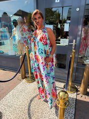 Jumpsuit Gold&Silver Lovely Turqoise