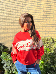 Trui "Cest la vie" rood
