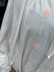 Tuniek Gold&Silver wit