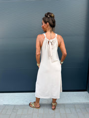 Lange jurk "Catarina" beige
