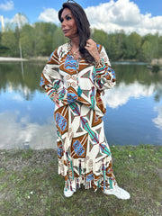 Blouse “Lulia” bruin