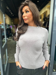 Top lange mouw "Cozy" Taupe