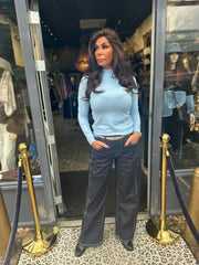 Turtle top "Rosalie" Lichtblauw