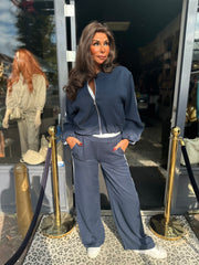 2 delig set "Sporty" Donkerblauw