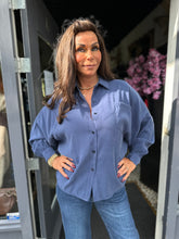 Blouse "Joulie" donkerblauw