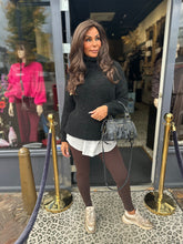 Trui "Teddycol" Zwart