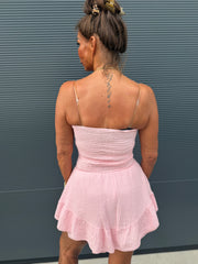 Playsuit kort "hydrofiel" Roze