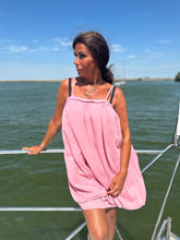 Korte jurk Fluffy licht roze