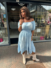 Offshoulder jurkje Evita Tencil