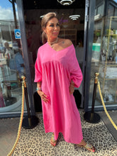 Jurk "Jayla" fuchsia