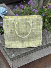 Lurex tas "Paris" geel