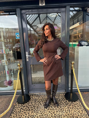 Basic jurkje “Splitmouw” Donkerbruin