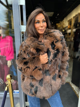 Bontjas fakefur "Bruin gevlekt”