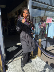 Lange jas "Rainy days" Black