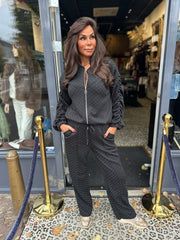 2 delig set “Shine" Zwart