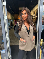 Gilet "Panter taupe" Split