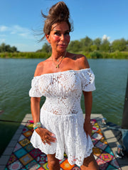 Korte jumpsuit "White"