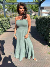 Strapless hydrofiele jurk "Party" legergroen