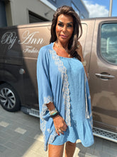 Korte kaftan "Blue"