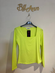 Top "BY Swan Annie" Neon Lime