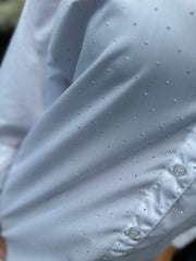 Blouse "Elenza" steentjes wit