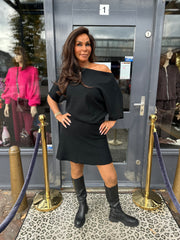 2 delig set “korte rok” zwart