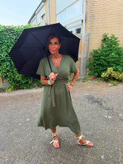 Jurk "Valencia" Legergroen