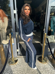 2 delig set "Sporty" Donkerblauw