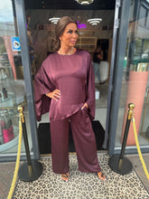 2 delig set "Olivia" Bordeaux