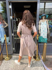 Knoopjurk "Couture" Taupe