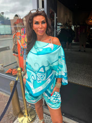 2 delig set "Marbella" Turquoise