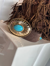Riem Indiana turquoise donkerbruin