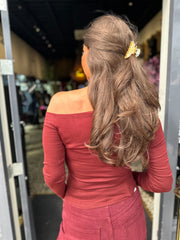 By Swan "Off Shoulder" Bordeaux