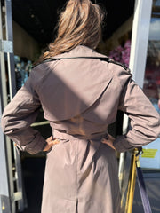 Lange jas "Rainy days" Coffee