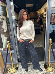 Turtle top "Rosalie" beige