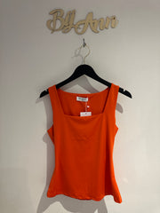 By Swan top mouwloos Oranje