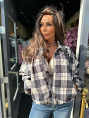 Geruit jasje “Zwart”