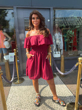 Korte jumpsuit "la vida" Bordeaux