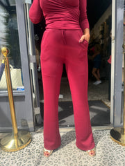 Comfy broek "Lizzy" Bordeaux