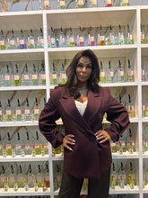 Oversized colbert "Jus de pom twist" Burgundy